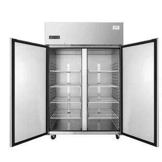 Doppeltüriger Upright-Kühlschrank | GN 2/1 | Fassungsvermögen 1235 Liter
