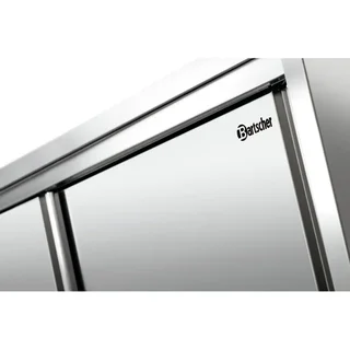 High Stainless Steel Storage Cabinet - Width 120 cm