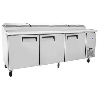 Armario de Almacenamiento para Pizza - 3 Puertas Batientes - 12 Bandejas Gastronorm 1/3 - Polipropileno Alimentario