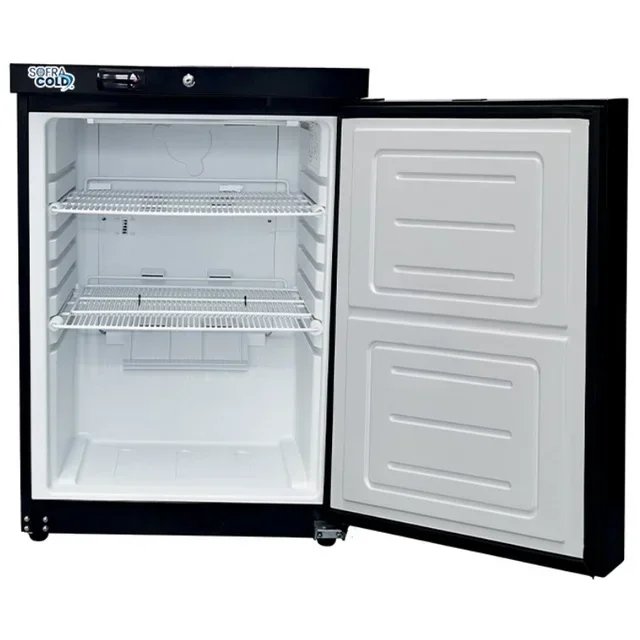 200L Gewerbe-Gefrierschrank - Negativtemperatur - Schwarz - Kompaktformat