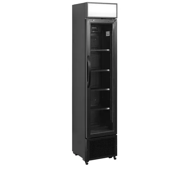 1-Door Glass Door Black Beverage Refrigerator - 114 Litre Capacity