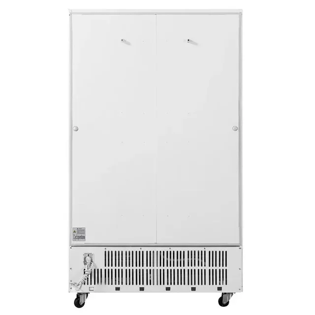 Double Glass Sliding Door Refrigerated Cabinet 950L - White Finish