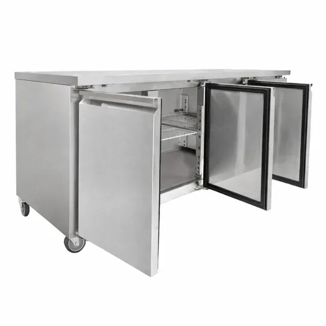 Refrigerated Counter 3 Doors Gastronorm GN 1/1 - Depth 700 mm