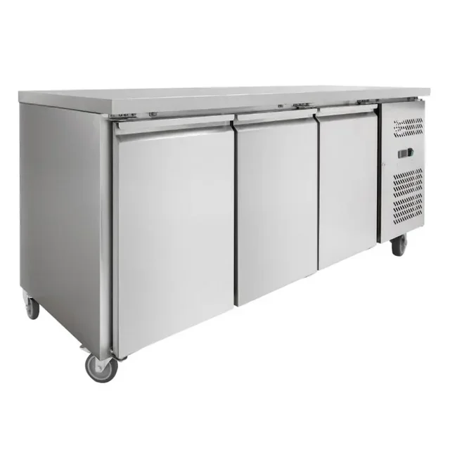 Refrigerated Counter 3 Doors Gastronorm GN 1/1 - Depth 700 mm