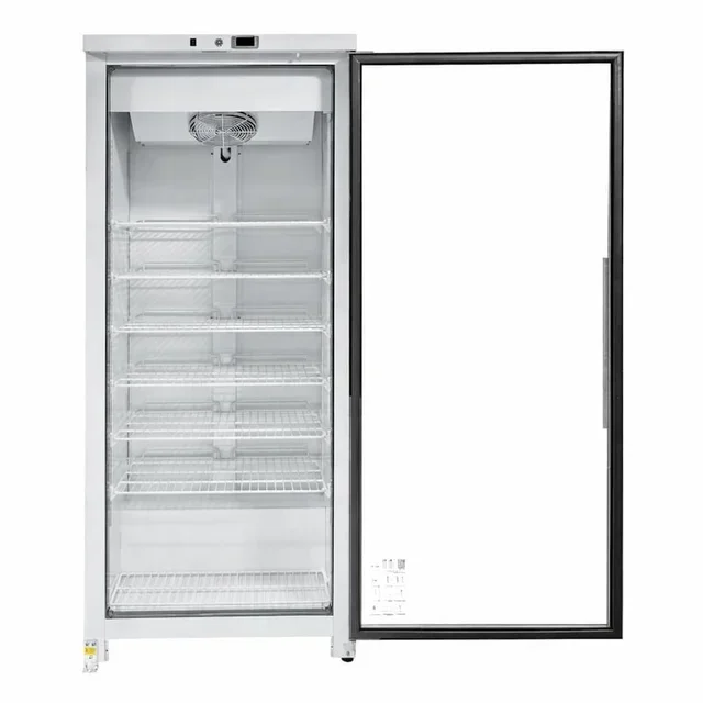 600L Glass Door Freezer - Professional Fan-Assisted Upright Cabinet