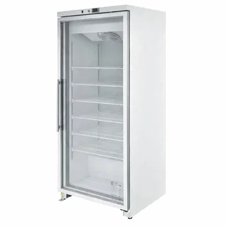 600L Glass Door Freezer - Professional Fan-Assisted Upright Cabinet