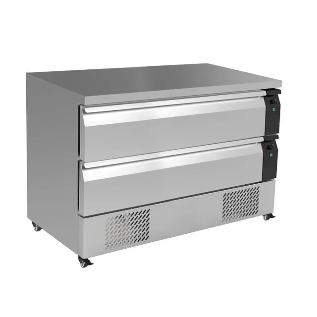 Armoire Réfrigérée Bi-Température 2 Tiroirs 6 Bacs GN 1/1 - Profondeur 700 mm