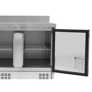 Mesa Refrigerada GN 1/1 2 Portas com Borda em Aço Inoxidável
