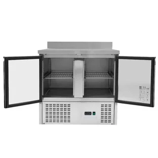 Mesa Refrigerada GN 1/1 2 Portas com Borda em Aço Inoxidável