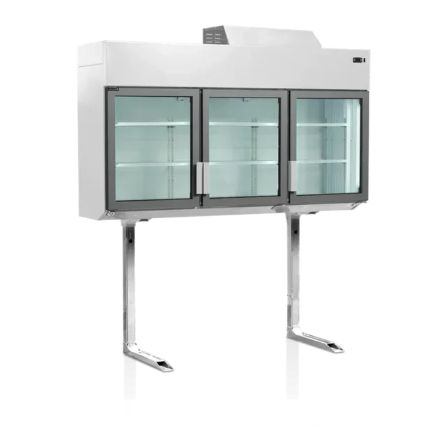 Armoire Réfrigérée Murale 3 Portes 545L - Congélateur Supermarché Blanc