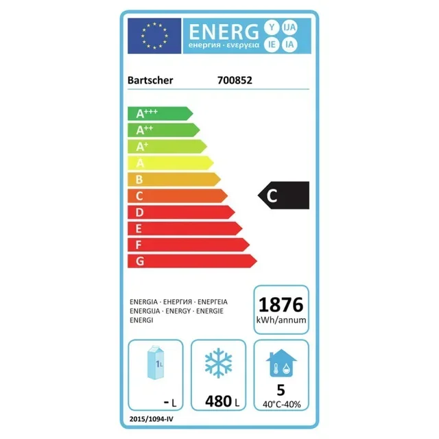 GN 2/1 Freezer Cabinet - 650 Liters