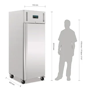 Armadio Refrigerato Negativo Acciaio Inox 650 Litri - 1 Porta