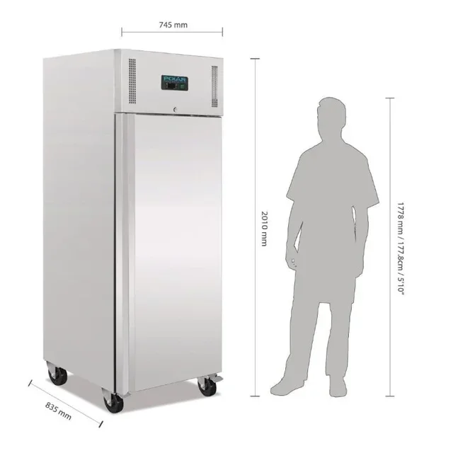 Armadio Refrigerato Negativo Acciaio Inox 650 Litri - 1 Porta
