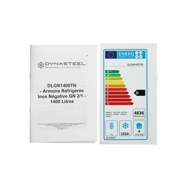 Stainless Steel Negative Refrigerator Cabinet GN 2/1 - 1400L