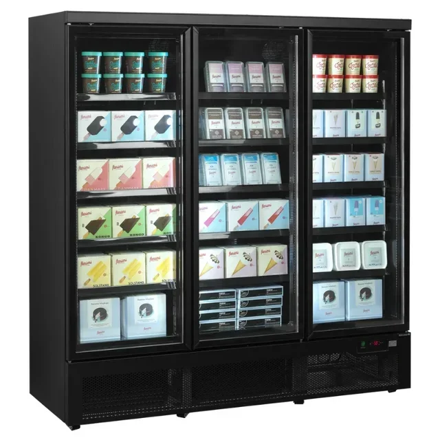 Triple Glass Door Upright Freezer - 1563 L