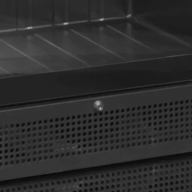 Armadio Refrigerato a Vetrina Nero 347 Litri - Porta in Vetro