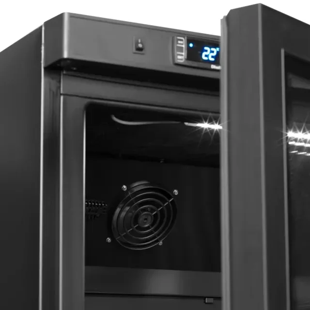 Armario Refrigerador de Bebidas Negro GN 2/1 - Capacidad 605 Litros