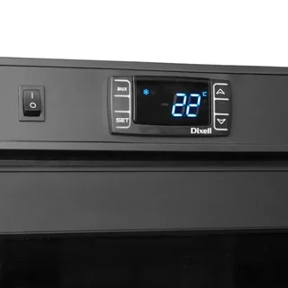 Armario Refrigerador de Bebidas Negro GN 2/1 - Capacidad 605 Litros