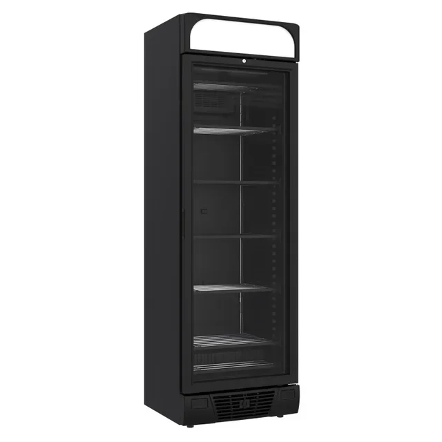 Black Glass Door Negative Temperature Refrigerator 1 Door 382 Liters