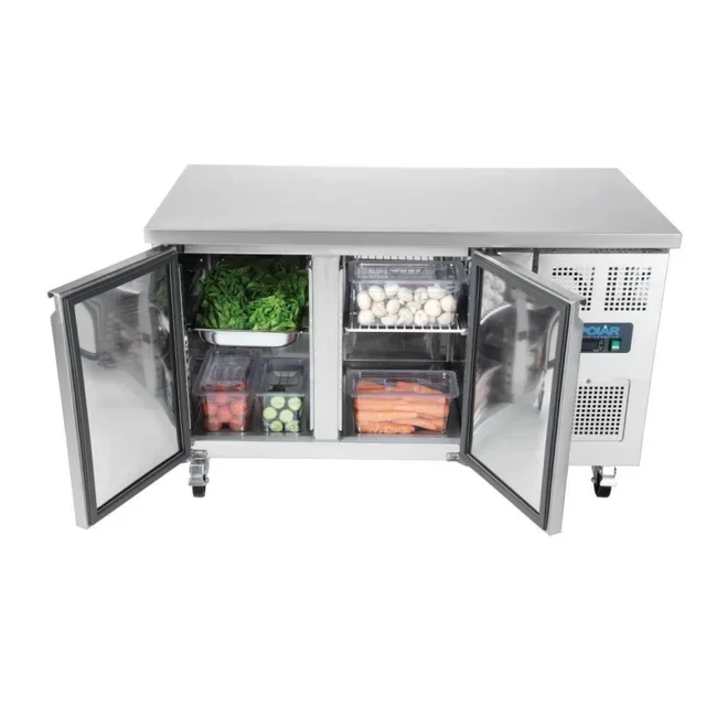 Double Door Refrigerated Table 282 Liters - Professional Positive Cold