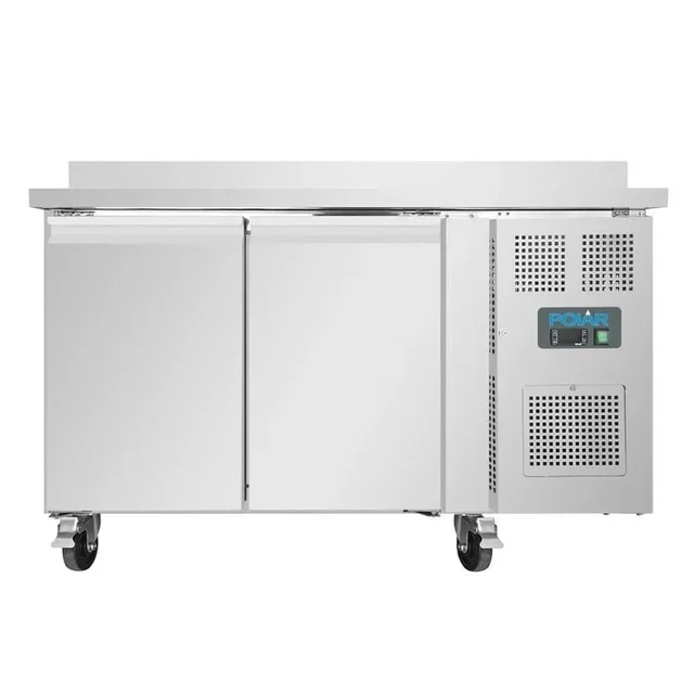 2-Door U Series Refrigerated Display Table with Upstand - 282 Litre Capacity