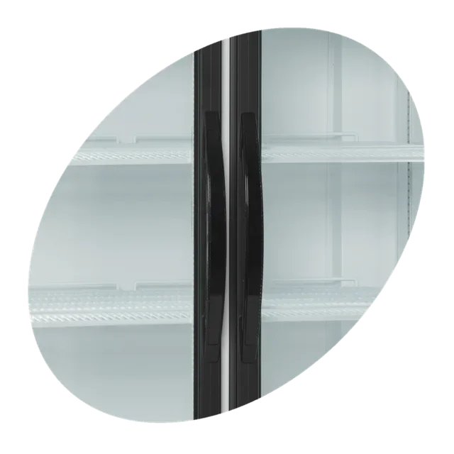 2 Glass Door Upright Refrigerator 710 Liters