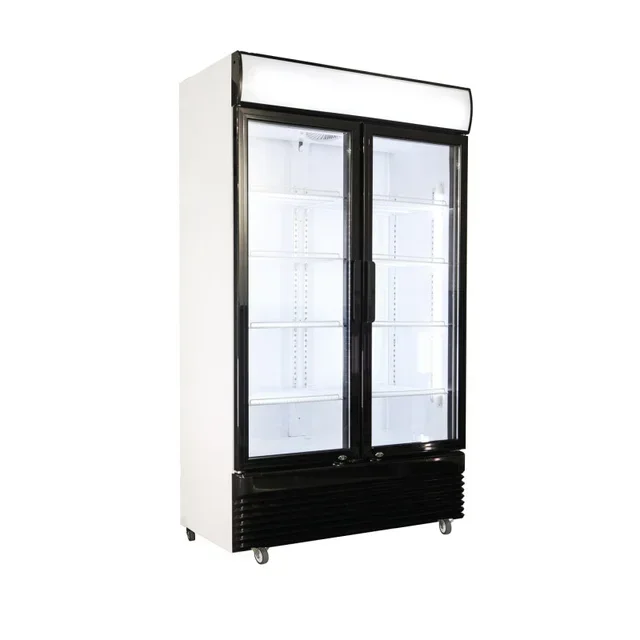 Glass Door Upright Refrigerator 2 Doors 780 Liters
