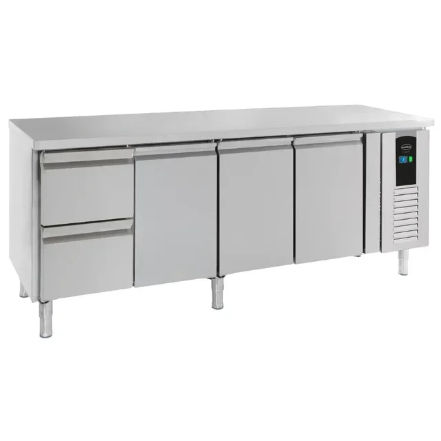 Refrigerated Positive Table 3 Doors 2 Drawers Energy Line 393 Liters
