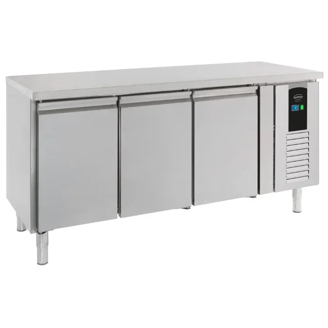 3-Door Positive Refrigerated Display Table Energy Line - 291 Liters Capacity
