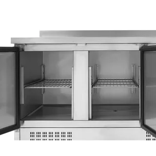 Refrigerated Positive Gastronorm 1/1 Table - 3 Doors with Backsplash
