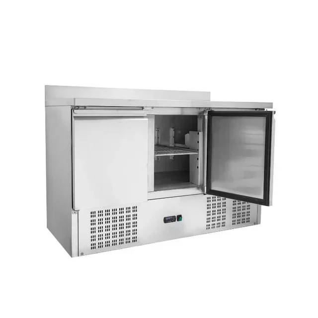 Refrigerated Positive Gastronorm 1/1 Table - 3 Doors with Backsplash