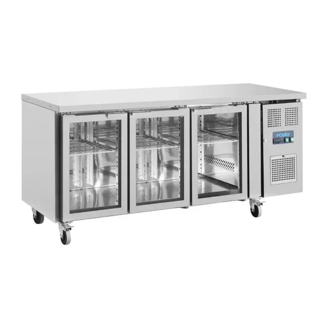 Tavolo Refrigerato 3 Porte in Vetro 358 Litri