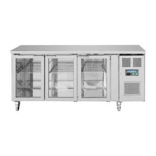 Mesa Refrigerada 3 Portas de Vidro 358 Litros
