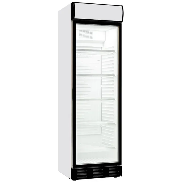 382 Liter Commercial Display Refrigerator with Glass Door - Upright Refrigerated Cabinet