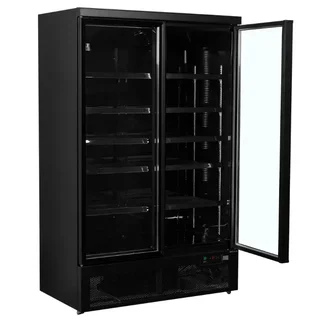 Double Glass Door Upright Refrigerator 1081 Liters