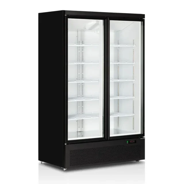 Double Glass Door Upright Display Fridge - 809 Liter Capacity