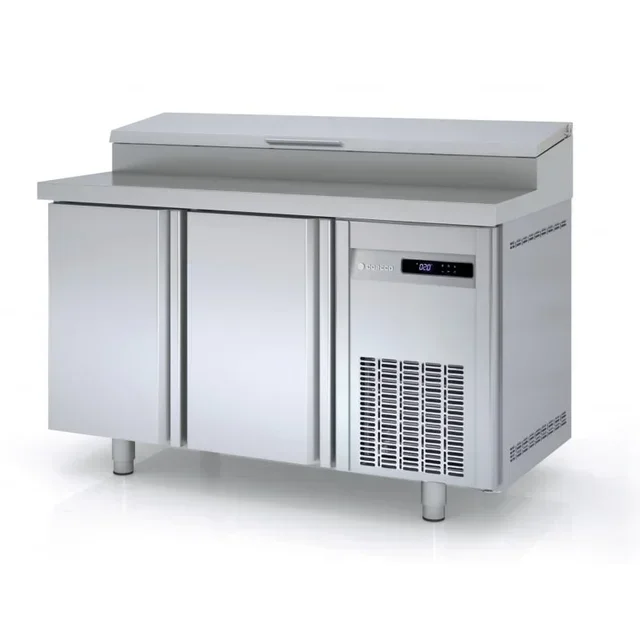 Armadio Refrigerato di Preparazione - Doppia Porta - 255 Litri - 8 Bacinelle Gastronorm 1/4