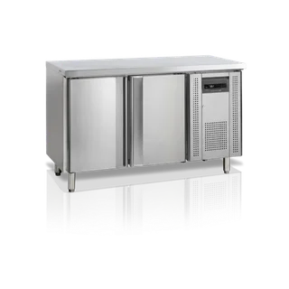 Tavolo di Preparazione Refrigerato Negativo - 2 Porte in Acciaio Inox - 230 Litri