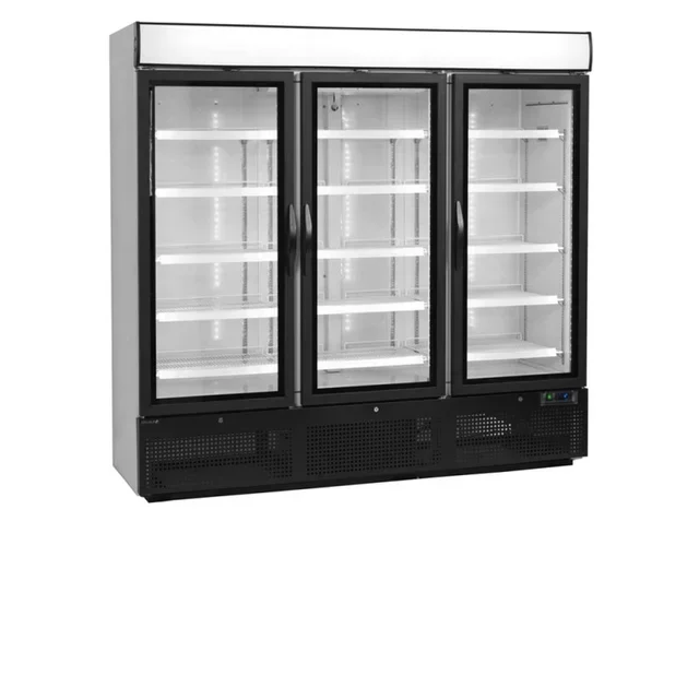 Triple Glass Door Refrigerated Cabinet 1657L - White Finish