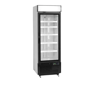 Monoblock Glass Door Refrigerator 412L - 1 Door - White Finish