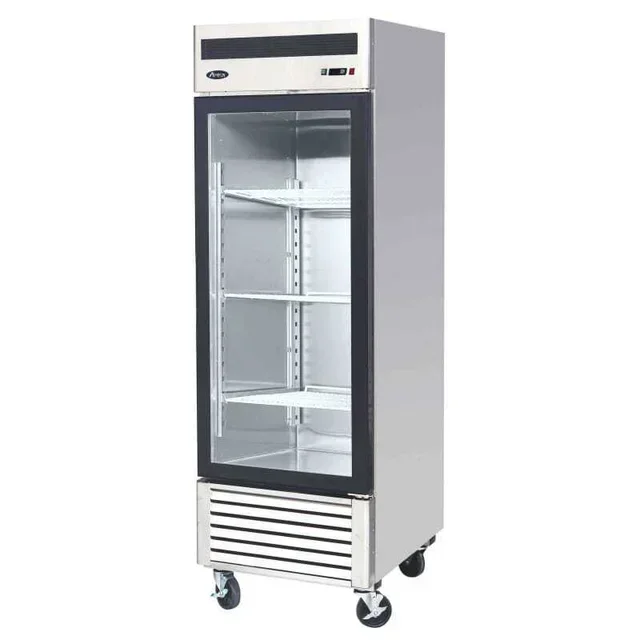 610L Glass Door Refrigerated Cabinet Negative Temperature