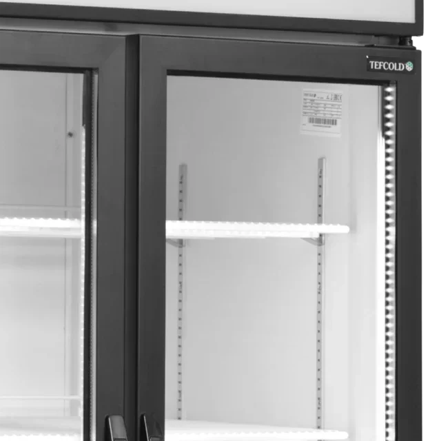 White 2 Glass Door Refrigerated Cabinet - 535 L