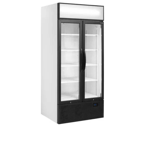 White 2 Glass Door Refrigerated Cabinet - 535 L