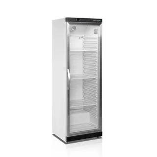 350 Litre Glass Door Upright Refrigerator Cabinet - White