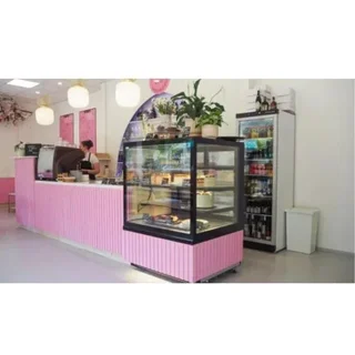 350 Litre Glass Door Upright Refrigerator Cabinet - White