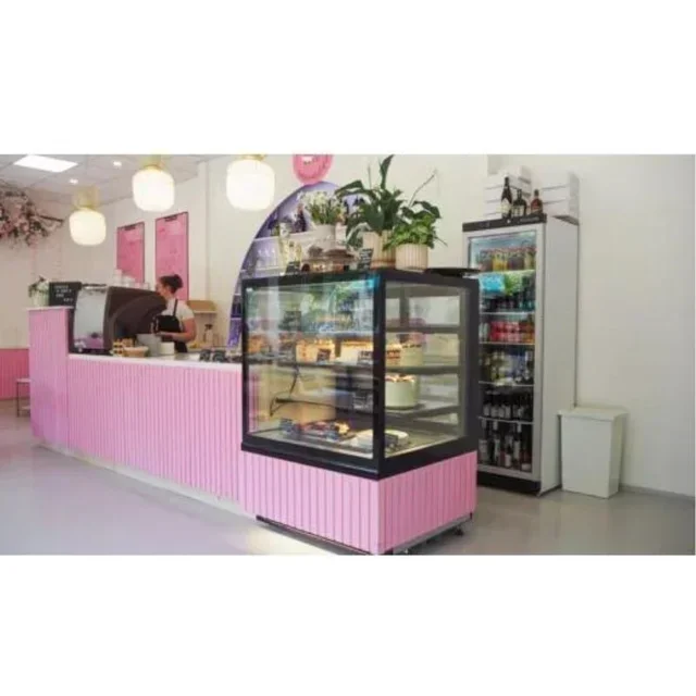 350 Litre Glass Door Upright Refrigerator Cabinet - White