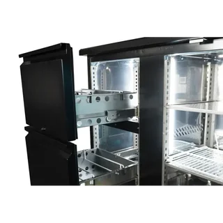 Rückwand-Kühlschrank 1 Tür 2 Schubladen 350 Liter