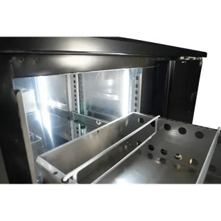 Rückwand-Kühlschrank 1 Tür 2 Schubladen 350 Liter