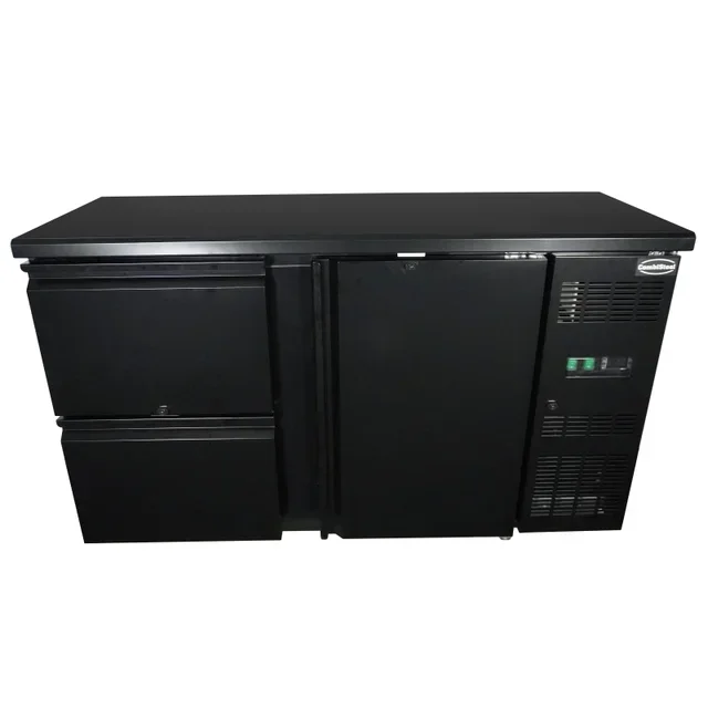 Rückwand-Kühlschrank 1 Tür 2 Schubladen 350 Liter