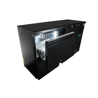 Rückwand-Kühlschrank 1 Tür 2 Schubladen 350 Liter